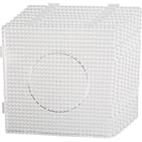 Smowo 8 Placas de Perlas de Plancha cuadradas y transparentes - Juego de Placas enchufables - Cuentas para Planchar - 14…